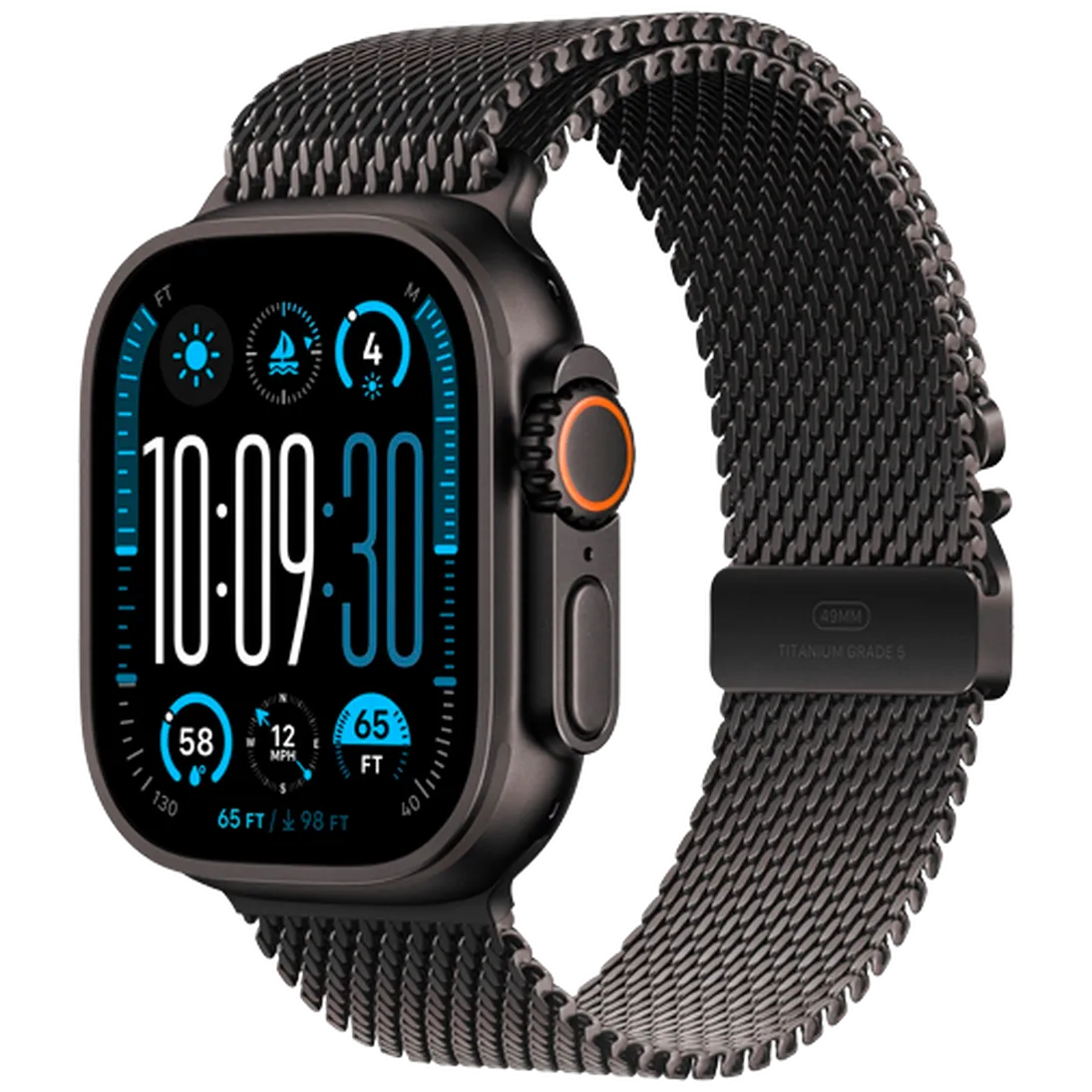 Pametni ura APPLE Watch Ultra 2 Črn, Črn Metalni Trak M (MX5U3NF/A)