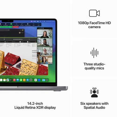 Laptop APPLE MacBook Pro (2024) 14", M3 8C/10G 16GB/1TB, Space Grey, IT KB (MXE03)