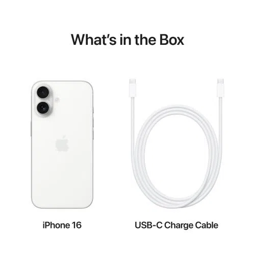 Mobilni telefon APPLE iPhone 16 128GB, 6.1", bela (MYE93)