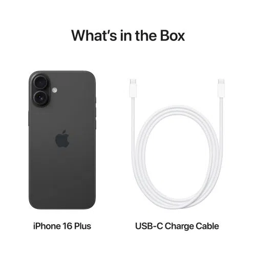 Mobilni telefon APPLE iPhone 16 Plus 128GB, 6.7", Črn (MXVU3)
