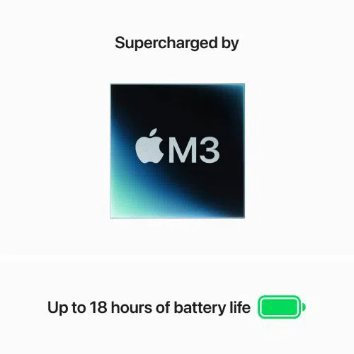 Prenosni računalnik APPLE MacBook Air (2024) 13.6", M3 8C/10G 16GB/512GB, Midnight, IT KB (MXCV3)