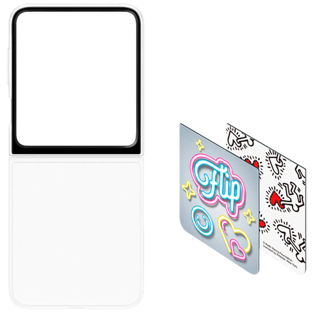 Maskica SAMSUNG Flipsuit Case SAMSUNG Galaxy Z Flip 6 + Neon Card Transparent (E