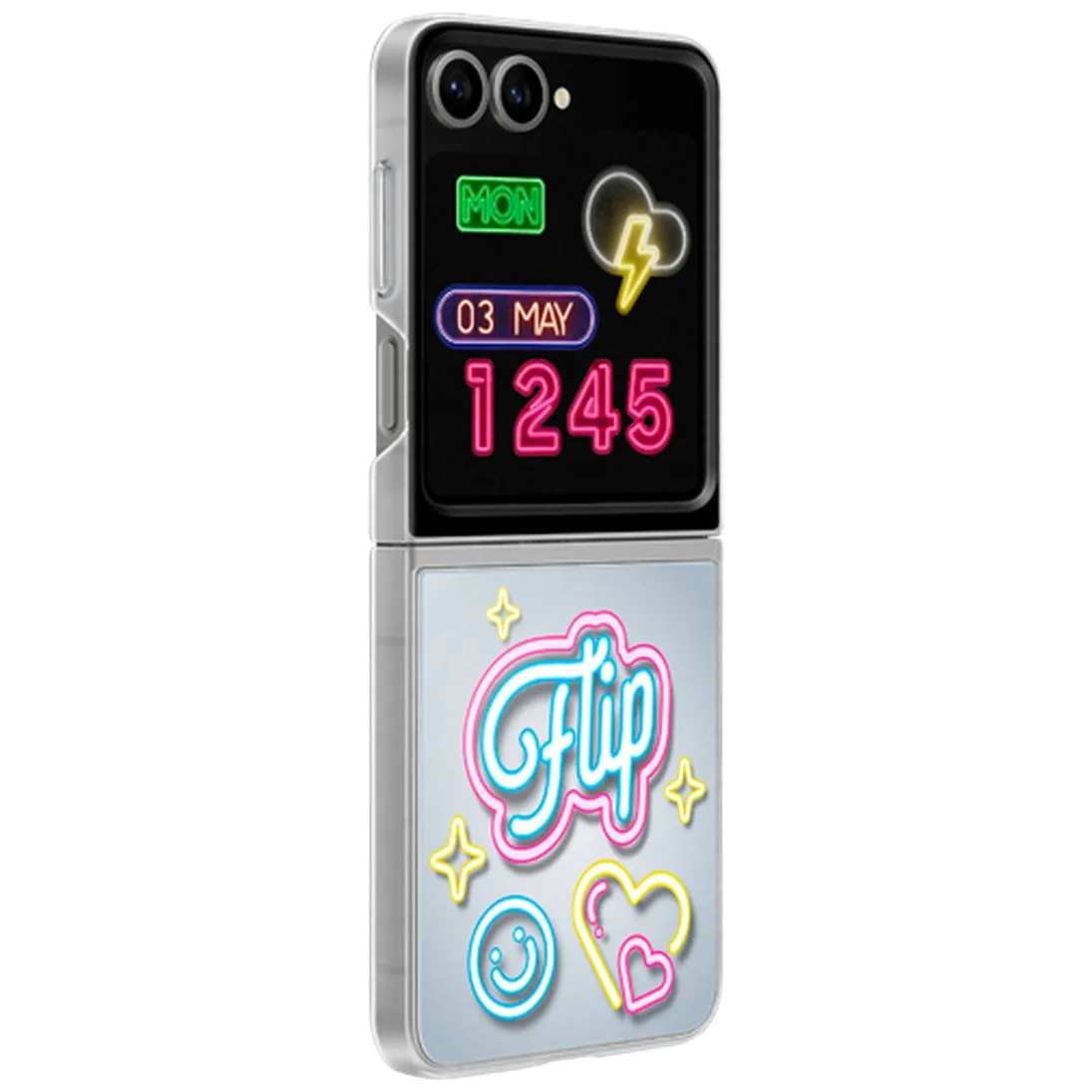 Maskica SAMSUNG Flipsuit Case SAMSUNG Galaxy Z Flip 6 + Neon Card Transparent (E