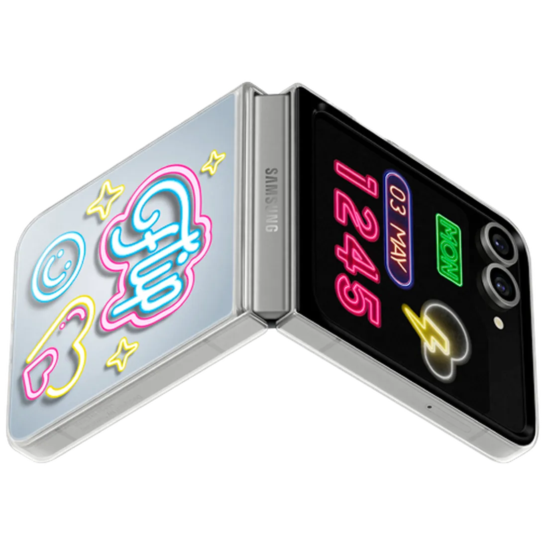 Maskica SAMSUNG Flipsuit Case SAMSUNG Galaxy Z Flip 6 + Neon Card Transparent (E