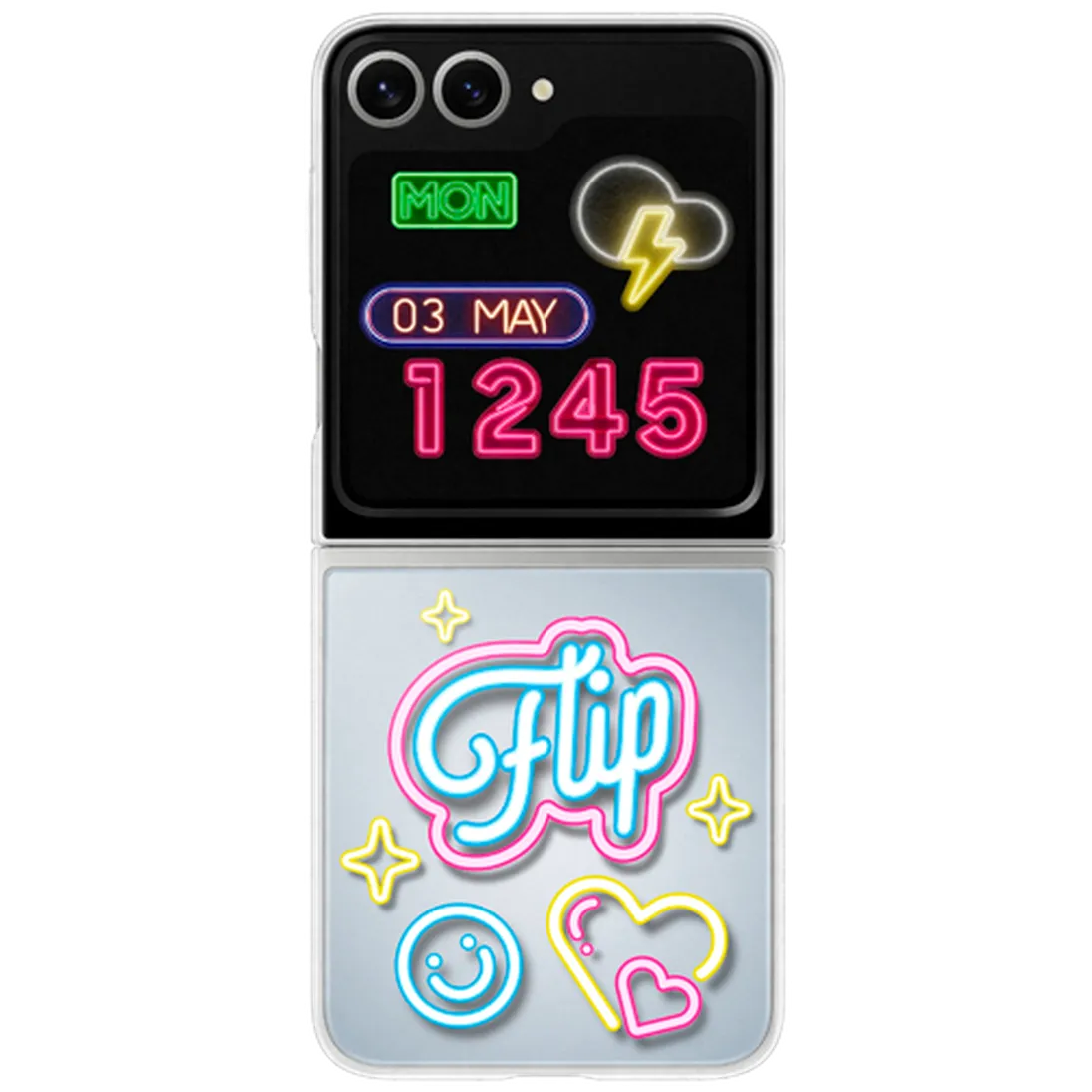 Maskica SAMSUNG Flipsuit Case SAMSUNG Galaxy Z Flip 6 + Neon Card Transparent (E