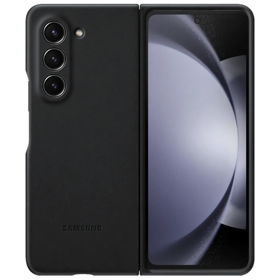 Maskica SAMSUNG Usnjen Sprednji Pokrov Siva SAMSUNG Galaxy Z Fold 5 (EF-VF946PBEGWW)