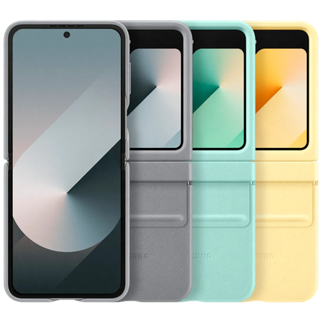 Maskica SAMSUNG Pu-Leather Back Cover Yellow SAMSUNG Galaxy Z Flip 6 (EF-VF741PY