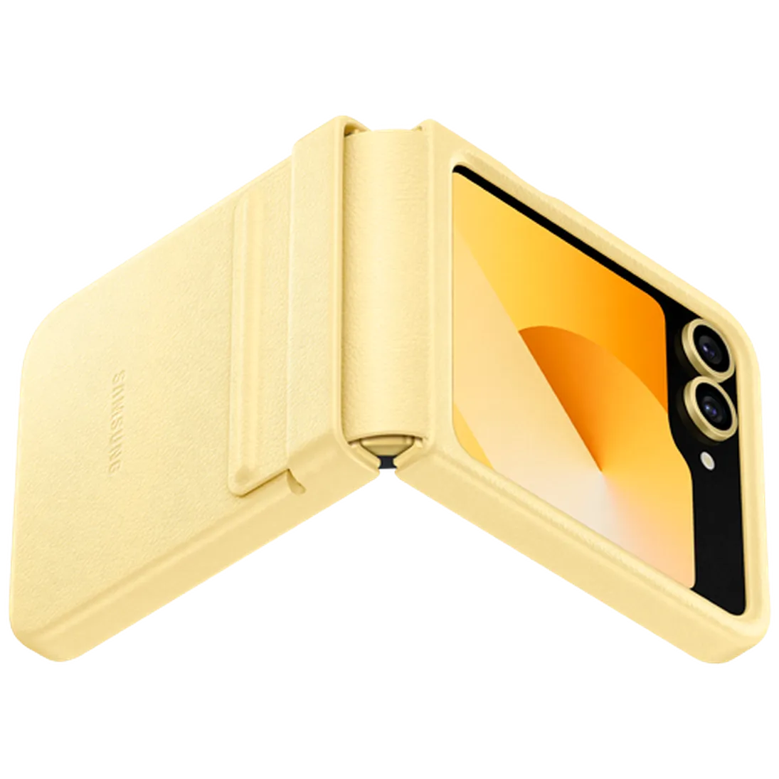 Maskica SAMSUNG Pu-Leather Back Cover Yellow SAMSUNG Galaxy Z Flip 6 (EF-VF741PY