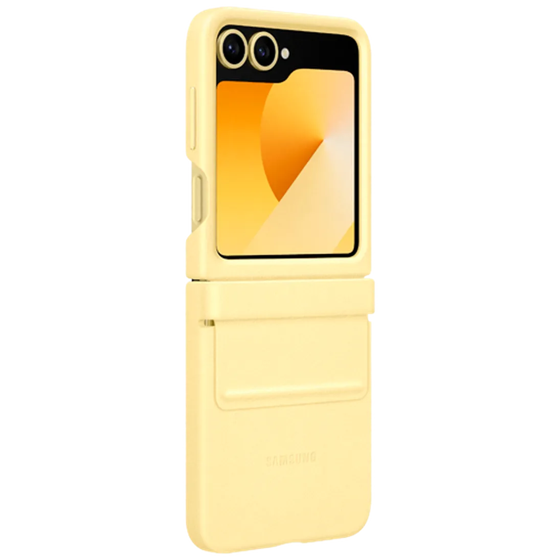 Maskica SAMSUNG Pu-Leather Back Cover Yellow SAMSUNG Galaxy Z Flip 6 (EF-VF741PY