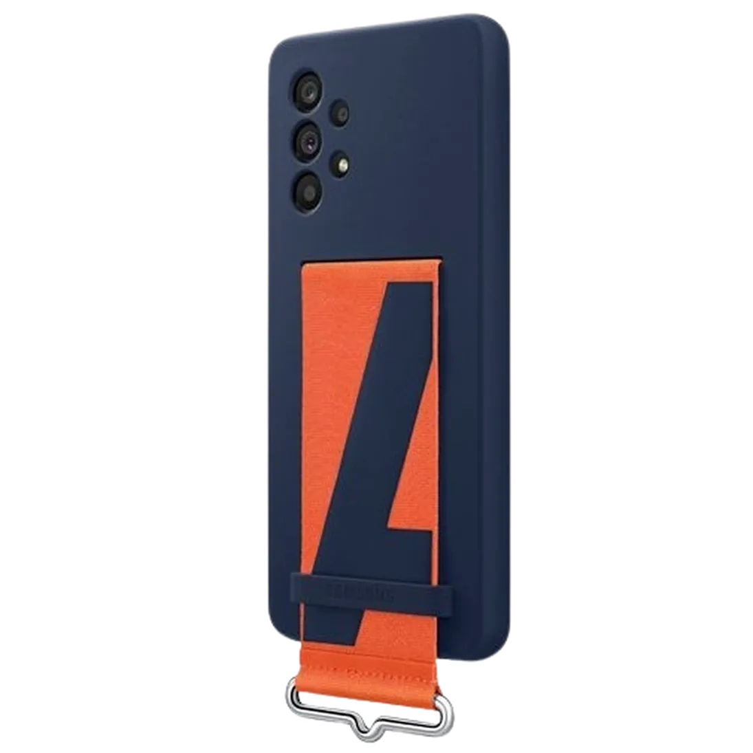 Masica SAMSUNG Silikonska zadnja prekrivala z trakom modra SAMSUNG Galaxy A53 5G (EF-GA