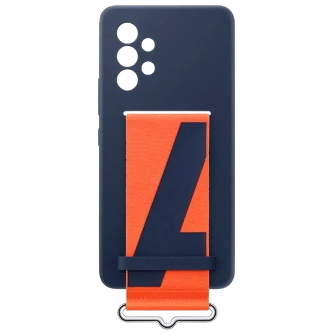 Masica SAMSUNG Silikonska zadnja prekrivala z trakom modra SAMSUNG Galaxy A53 5G (EF-GA