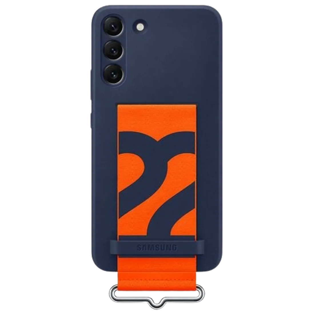 Maskica SAMSUNG Silikonska Zaslonka S Strapom Modra SAMSUNG Galaxy S22+ (EF-GS90