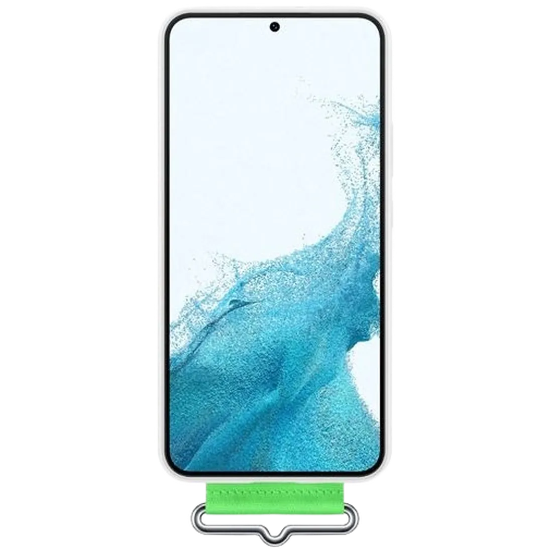 Maskica SAMSUNG Silikonska zadnja ovitka z naramnico bela SAMSUNG Galaxy S22+ (EF-GS9