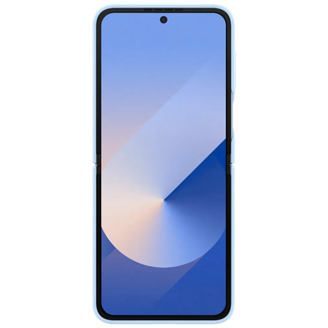Maskica SAMSUNG Silikonska Zadnja Ohišja s Prstnom Zaponko Modra SAMSUNG Galaxy Z Flip 6 (EF-P