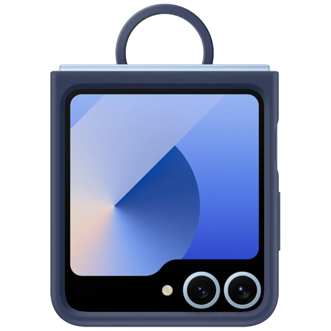 Maskica SAMSUNG Silikonska zadnja prevleka z obročem temno modra SAMSUNG Galaxy Z Flip 6