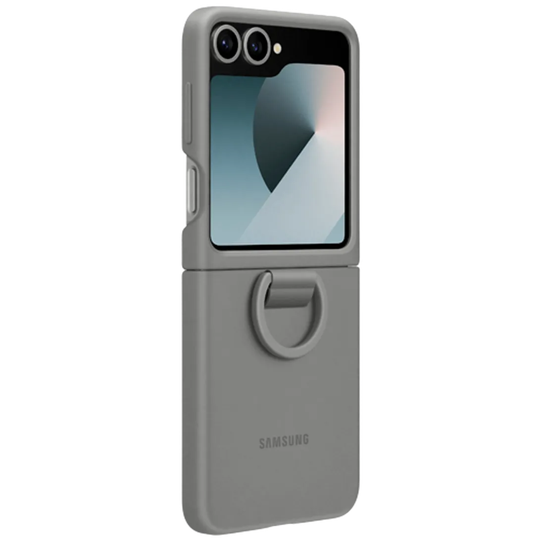 Maskica SAMSUNG Silikonska Zadnja Ohišja s Prstanom Sivo SAMSUNG Galaxy Z Flip 6 (EF-P