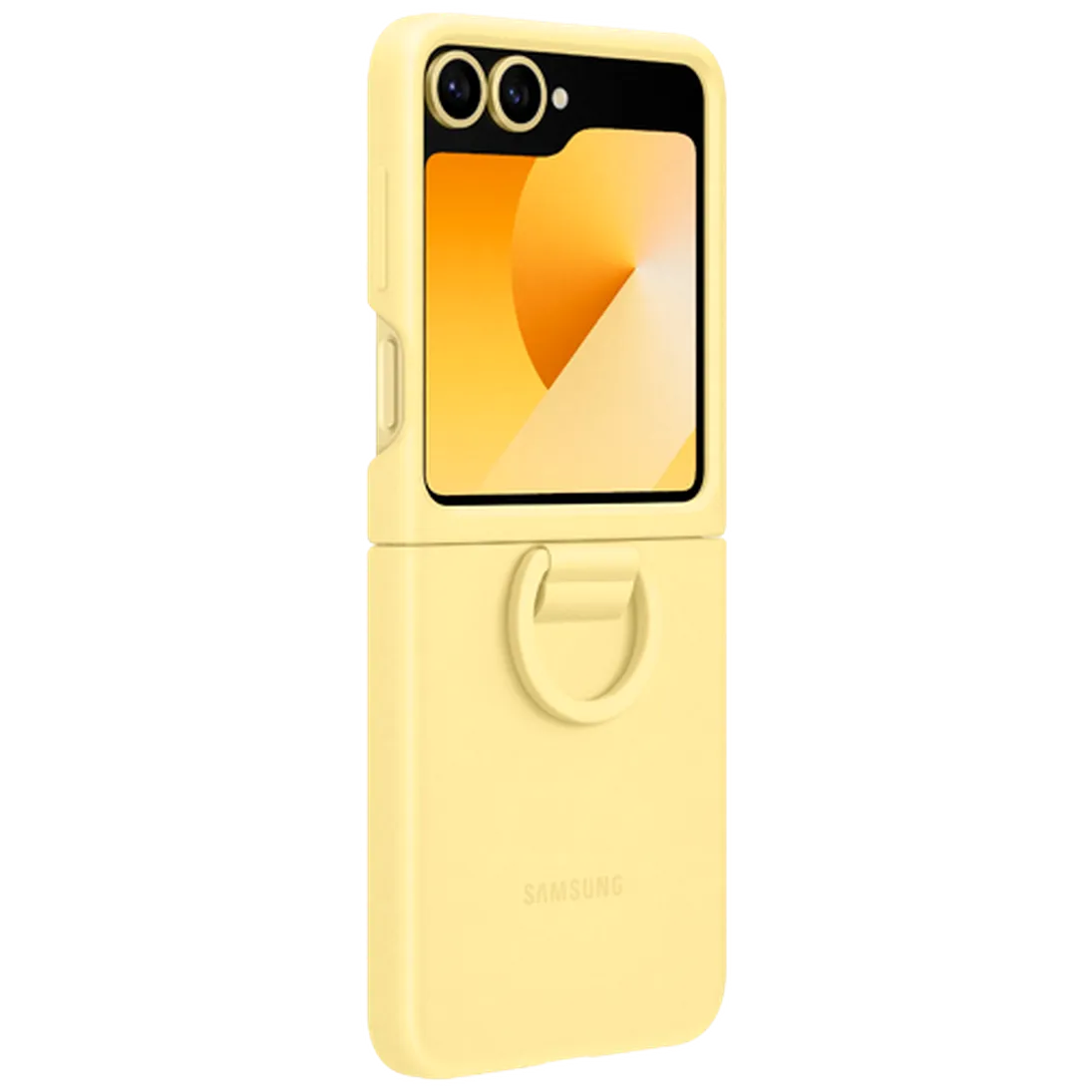 Maskica SAMSUNG Silikonska Zadnja Ohišja z Obrokom Rumena SAMSUNG Galaxy Z Flip 6 (EF