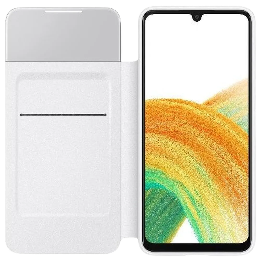 Maskica SAMSUNG Smart S View Kunststof Knjiga Ohišje Belo SAMSUNG Galaxy A33 5G (EF