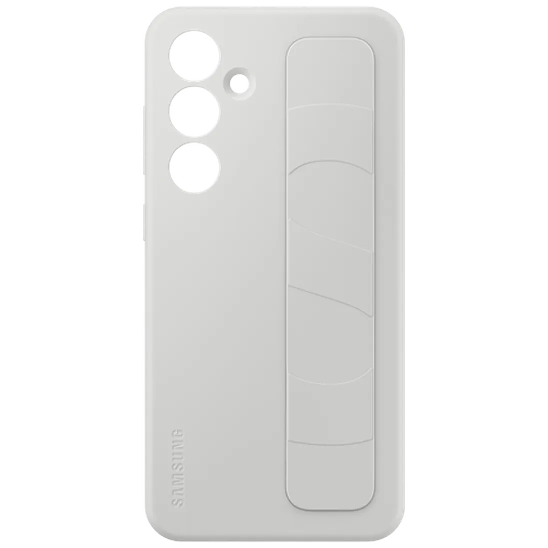 Maskica SAMSUNG Standing Grip Silikonska Zadašna Ohišja Sivo SAMSUNG Galaxy S24 FE (EF