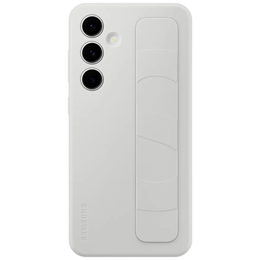 Maskica SAMSUNG Standing Grip Silikonska Zadašna Ohišja Sivo SAMSUNG Galaxy S24 FE (EF