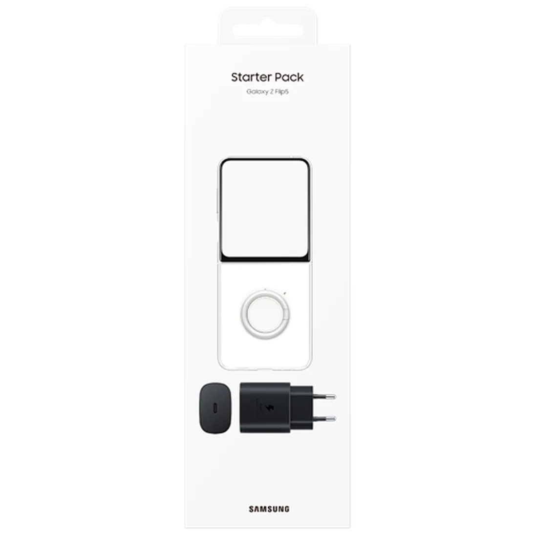 Maskica SAMSUNG Starter Pack Prosojna SAMSUNG Galaxy Z Flip 5 (EF-XF73KKTEGWW