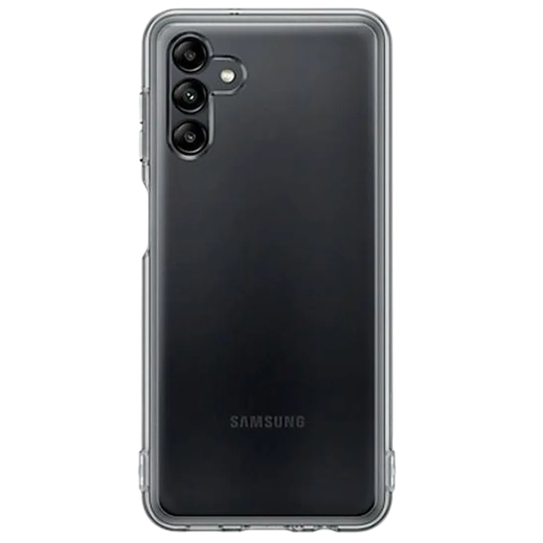 Ohišje SAMSUNG TPU Zadnji Pokrov Prosojno/Črno SAMSUNG Galaxy A04S (EF-QA047TB
