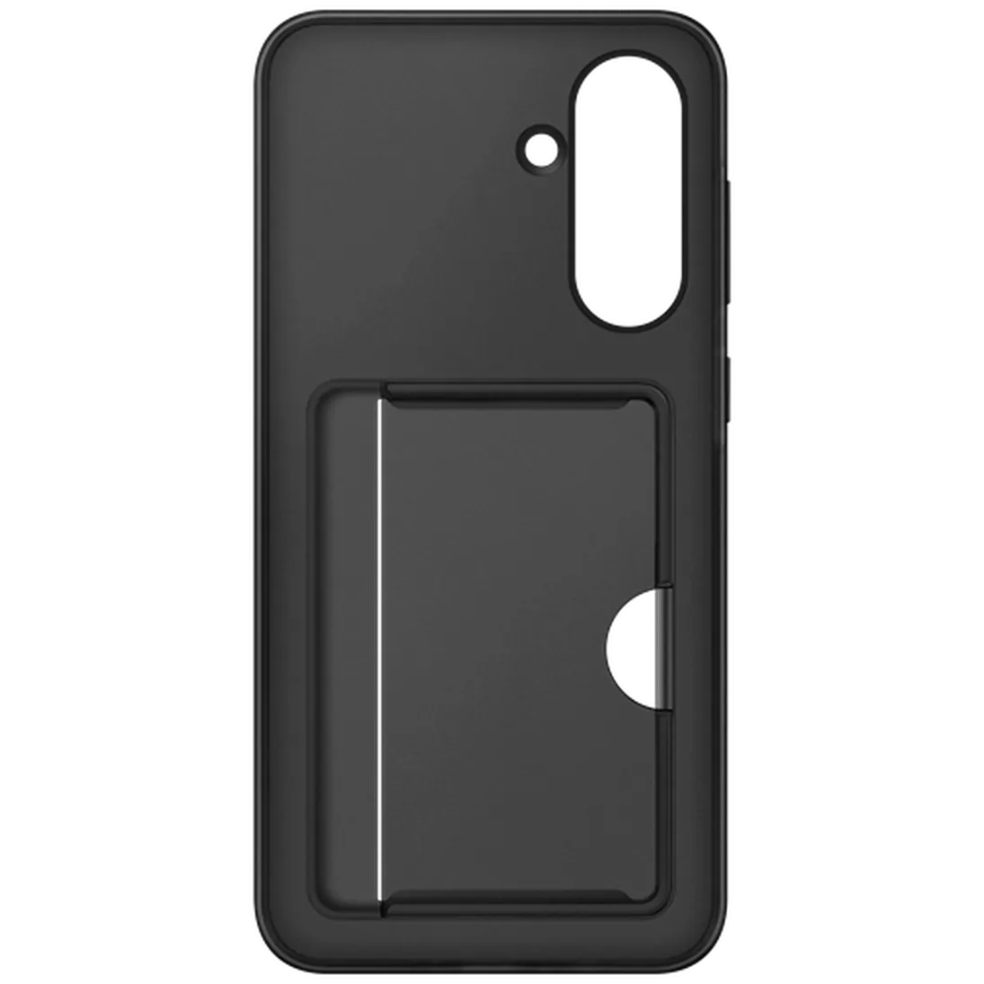 Maskica SAMSUNG TPU Slot za kartico Zadnja prevleka Črna SAMSUNG Galaxy A36 5G (EF-OA366TB