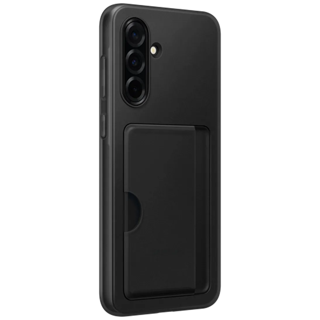 Maskica SAMSUNG TPU Slot za kartico Zadnja prevleka Črna SAMSUNG Galaxy A36 5G (EF-OA366TB