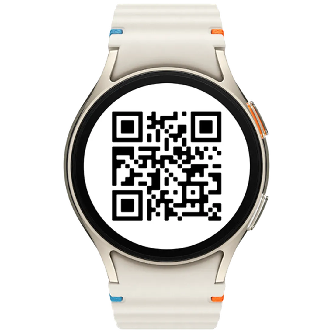 Pametni ura SAMSUNG Galaxy Watch 7 40mm Bež (Bela gumirana zapestnica) (SM-L300NZEAE