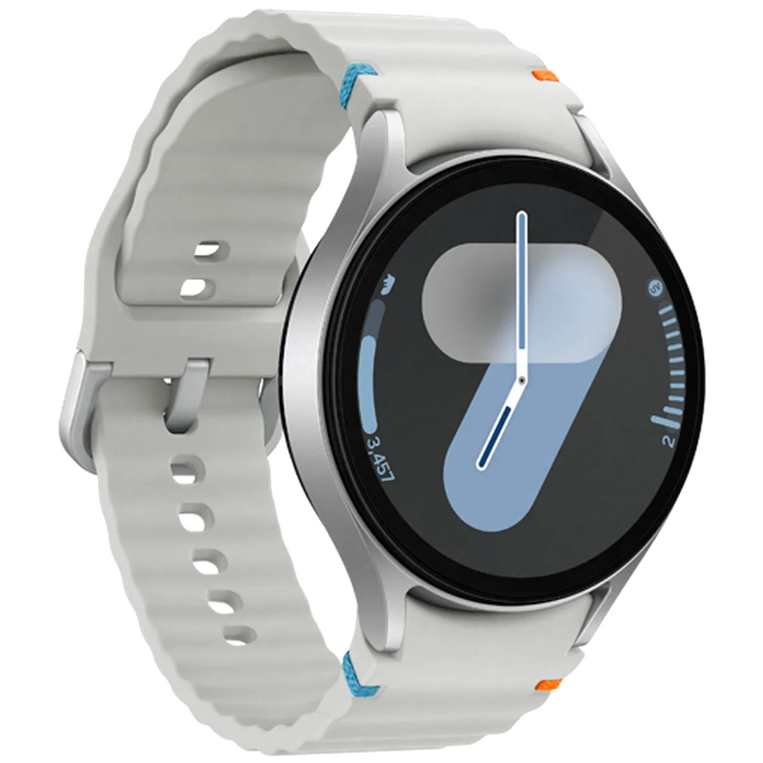 Pametni ura SAMSUNG Galaxy Watch 7 44mm Srebrna (Srebrna gumijasta zapestnica) (SM-L310NZS