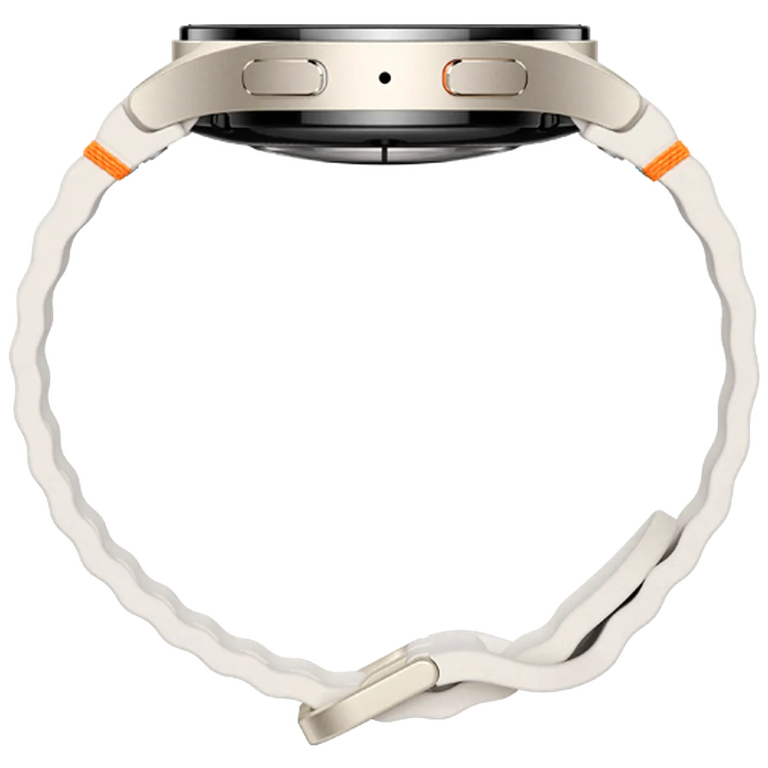 Pametni ura SAMSUNG Galaxy Watch 7 4G 40mm Bež (Bela gumijasta zapestnica) (SM-L305FZ