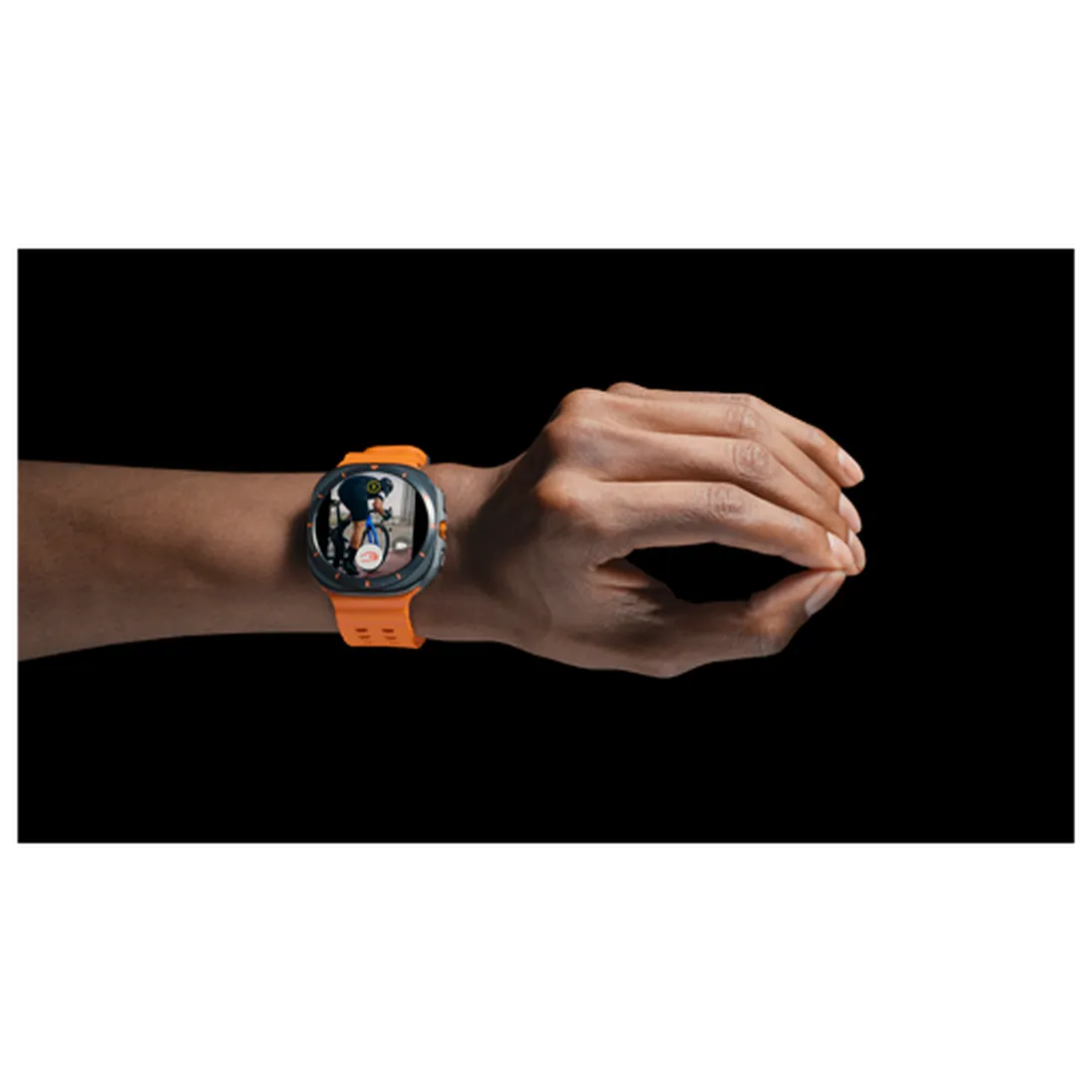 Pametni ura SAMSUNG Galaxy Watch Ultra Titanium Grey (Oranžni gumijast pas) (SM-L
