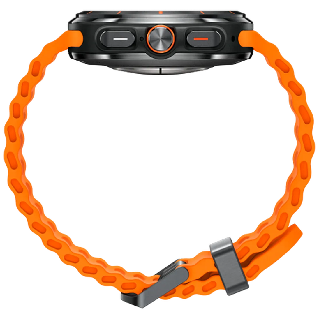 Pametni ura SAMSUNG Galaxy Watch Ultra Titanium Grey (Oranžni gumijast pas) (SM-L