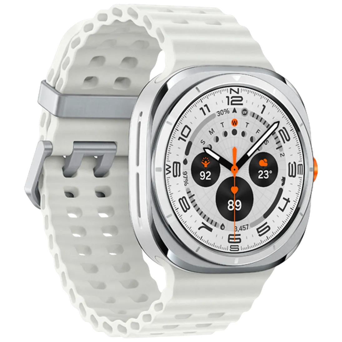 Pameten ura SAMSUNG Galaxy Watch Ultra Titanium White (Bela gumijasta naramnica) (SM-L