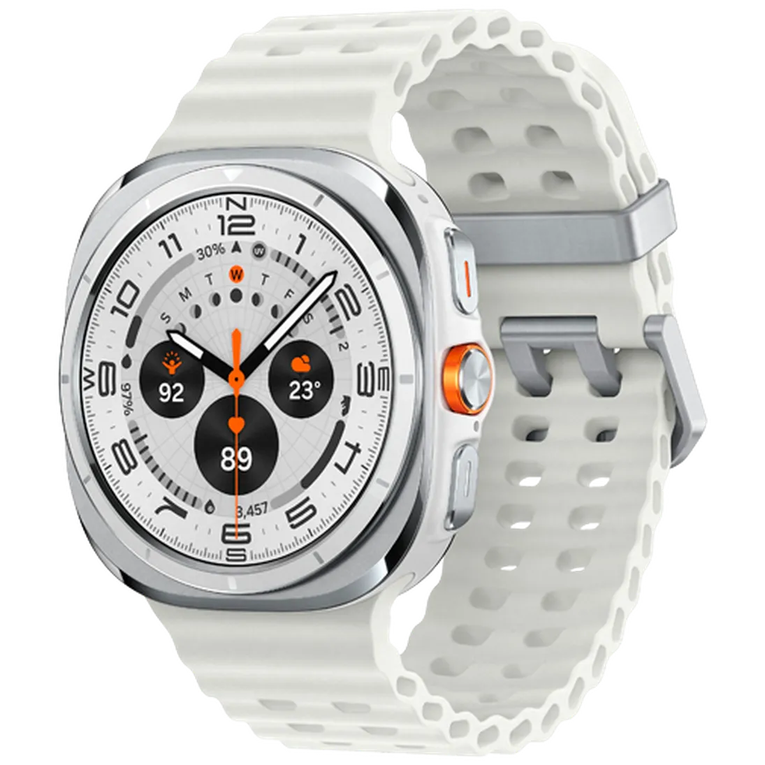 Pameten ura SAMSUNG Galaxy Watch Ultra Titanium White (Bela gumijasta naramnica) (SM-L