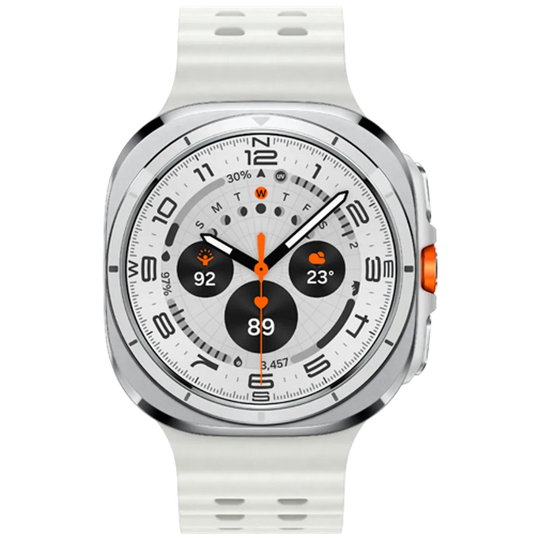 Pameten ura SAMSUNG Galaxy Watch Ultra Titanium White (Bela gumijasta naramnica) (SM-L