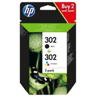 HP 302 BK + 302 Tricolor (X4D37AE) Multipack original črnila