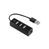 USB razdelilnik SBOX H-204, črni, USB-2.0 4 vhodi
