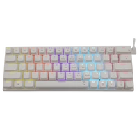 Tipkovnica WHITE SHARK GK-002222 WAKIZASHI, SI, BLUE SW, bela