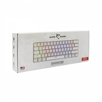 Tipkovnica WHITE SHARK GK-2022 SHINOBI, mehanična, HR, RED SW, bela