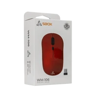 Miška SBOX WM-106, brezžični, rdeč