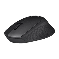 Miška LOGITECH M330 Silent Plus, brezžična, črna (910-004909)