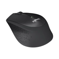 Miška LOGITECH M330 Silent Plus, brezžična, črna (910-004909)