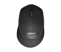 Miška LOGITECH M330 Silent Plus, brezžična, črna (910-004909)