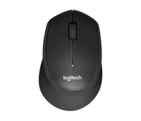 Miška LOGITECH M330 Silent Plus, brezžična, črna (910-004909)