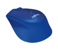Miška LOGITECH M330 Silent Plus, brezžična, modra (910-004910)