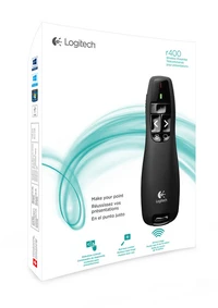 Prezenter LOGITECH R400, brezžični, črn (910-001356)