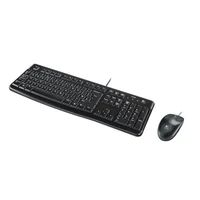 Tipkovnica + miš LOGITECH MK120, žični, črni (920-002549)