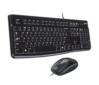 Tipkovnica + miš LOGITECH MK120, žični, črni (920-002549)