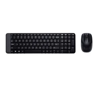 Tipkovnica + miš LOGITECH MK220, brezžični, črn (920-003168)